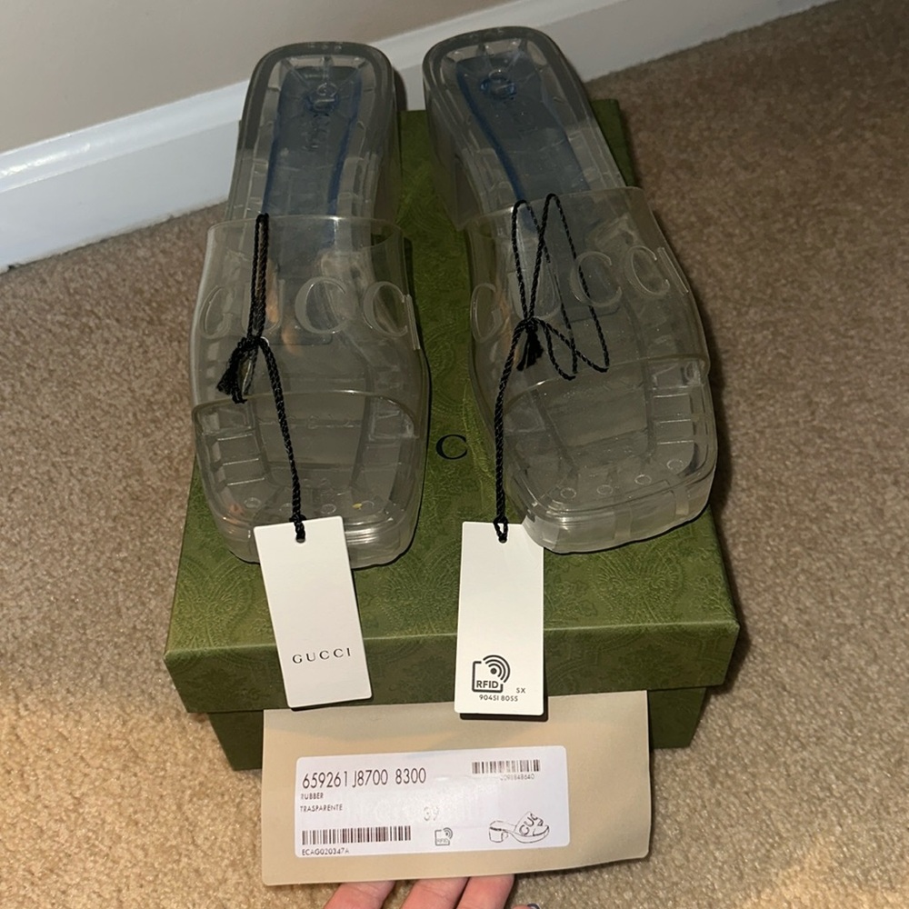 Gucci women Jelly slide sandal